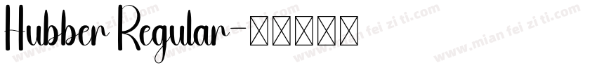 Hubber Regular字体转换